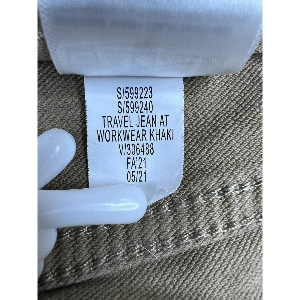 Banana Republic Travel‎ Jeans Mens 34x32 Khaki Athletic Tapered Stretch 599223